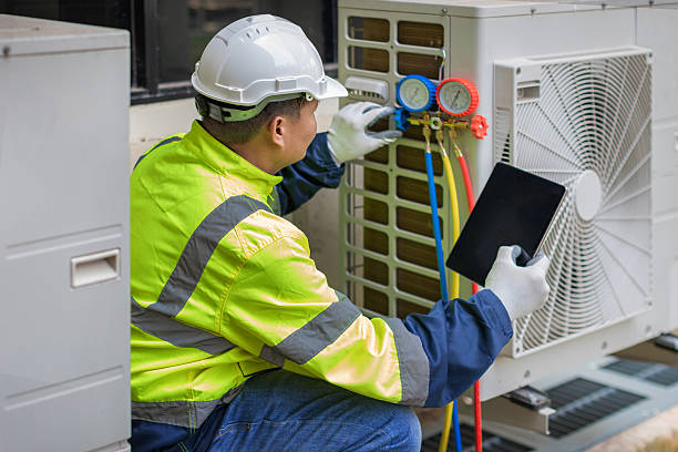 Professional Ductwork Repair technician working in Hillburn, NY